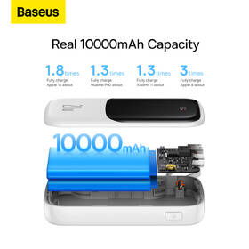 Powerbank Baseus Qpow Pro 10000mAh, 20W, s káblom Lightning biely

 obrázok produktu 15 z 17