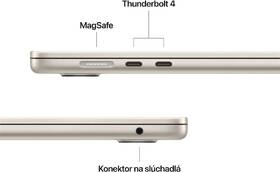 Notebook Apple 15" M4 10× GPU, 16GB, 256GB - hviezdne biely SK 

 obrázok produktu 6 z 10