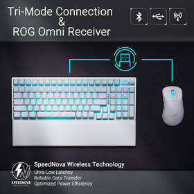 Klávesnica Asus STRIX SCOPE II 96 (ROG NX Snow / PBT) - US biela

 obrázok produktu 5 z 9