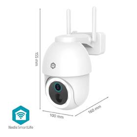 IP kamera Nedis SmartLife WIFICBO51WT, s refletorom biela

 obrázok produktu 14 z 18