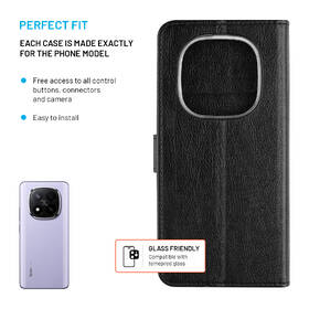 Puzdro na mobil flipové FIXED Opus na Xiaomi Redmi Note 15 Pro 4G čierne

 obrázok produktu 2 z 7