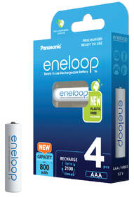Batéria nabíjacia Panasonic Eneloop AAA, HR03, 800mAh, Ni-MH, blistr 4ks 

 obrázok produktu 1 z 4