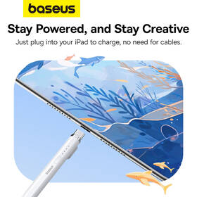 Stylus Baseus Smooth Writing 2 s káblovým nabíjaním USB-C biely

 obrázok produktu 12 z 16