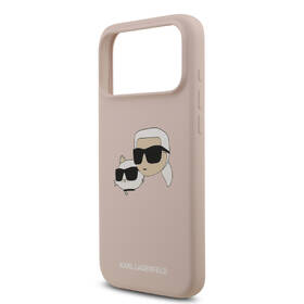 Kryt na mobil Karl Lagerfeld Liquid Silicone Double Heads MagSafe na Apple iPhone 17 Pro Max ružový

 obrázok produktu 5 z 7