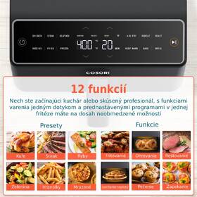 Fritéza teplovzdušná COSORI Dual Blaze Smart 6,4 l čierna

 obrázok produktu 10 z 11