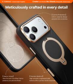 Kryt na mobil Torras Ostand Q3 Vegskin na Apple iPhone 17 Pro čierny

 obrázok produktu 6 z 7