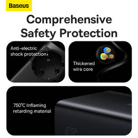 Nabíjačka do siete Baseus GaN3 Pro, 2x USB-C, 2x USB-A + AC 65W čierna

 obrázok produktu 15 z 16