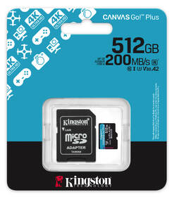 Pamäťová karta Kingston MicroSDXC 512GB U3 UHS-I (200R/160W) + adaptér 

 obrázok produktu 4 z 4