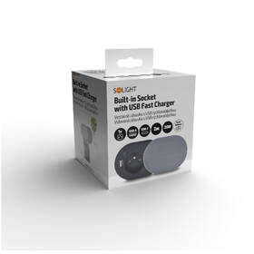 Zásuvka Solight 1× zásuvka + USB A/C 20 W PD strieborná

 obrázok produktu 7 z 7