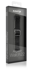 Remienok Aligator 22AW0012, textilné 22mm čierny

 obrázok produktu 2 z 2