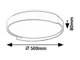 LED stropné svietidlo Rabalux LALEH 71306, 48W, stmievanie, ovládanie čierne

 obrázok produktu 4 z 5