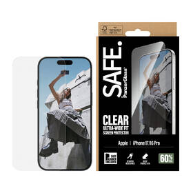Tvrdené sklo PanzerGlass SAFE na Apple iPhone 17/16 Pro s inštalačným rámčekom 

 obrázok produktu 6 z 8