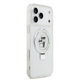 Kryt na mobil Karl Lagerfeld Ringstand Karl and Choupette MagSafe na Apple iPhone 17 Pro Max biely

 obrázok produktu 3 z 7