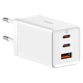 Nabíjačka do siete Baseus GaN5 Pro, 2x USB-C, USB-A, 65W + USB-C kábel 1m biela

 obrázok produktu 3 z 10