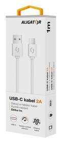Kábel Aligator USB/USB-C, 1m biely

 obrázok produktu 1 z 2