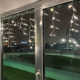 Vianočné osvetlenie ColorWay vnútorné, 100 LED, 3× 0,6m, IP20, USB, teplá biela 

 obrázok produktu 9 z 12