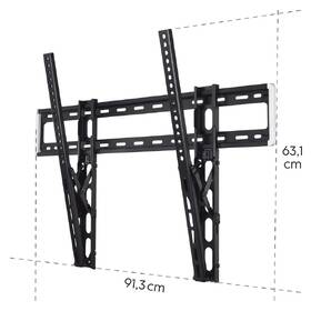Držiak na TV Hama naklápacie, pre uhlopriečky 46" až 100", nosnosť 75 kg čierny

 obrázok produktu 4 z 8