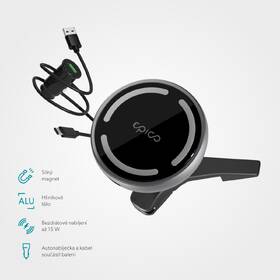 Držiak na mobil Epico s Magsafe 15W sivý

 obrázok produktu 8 z 10