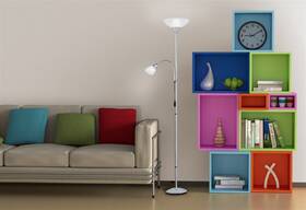 Stojacia lampa Reality ERZWO, E27, 100 W strieborná

 obrázok produktu 1 z 2
