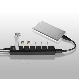USB Hub Axagon USB / 7x USB 3.0 čierny

 obrázok produktu 6 z 8