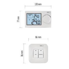Termostat EMOS izbový, manuálny, bezdrôtový, P5614 

 obrázok produktu 6 z 8