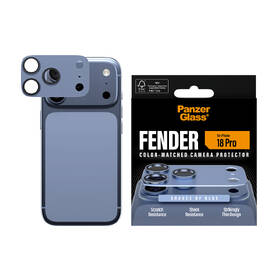 Tvrdené sklo PanzerGlass FENDER na Apple iPhone 18 Pro, ochranný hliníkový prvek fotoaparátu modré

 obrázok produktu 3 z 5