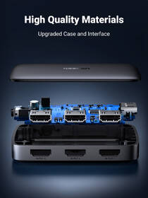 HDMI rozbočovač UGREEN HDMI Switcher 3 In 1 Out  4K@30HZ 

 obrázok produktu 3 z 8