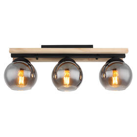 LED stropné svietidlo GLOBO Conni čierne/drevené

 obrázok produktu 2 z 3