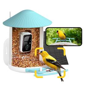 Vtáčie krmítko Birdfy s kamerou a solárnym panelom (AI doživotne zadarmo) 

 obrázok produktu 1 z 9