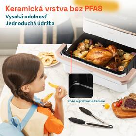 Fritéza teplovzdušná COSORI TF101S Dual Blaze TwinFry 10 l biela

 obrázok produktu 3 z 10