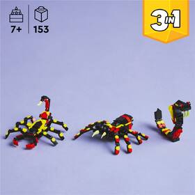Stavebnica LEGO® Creator 3 v 1 31159 Divoká zvířata: Překvapivý pavouk 

 obrázok produktu 7 z 8