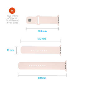 Remienok FIXED Silicone Sporty Strap na Apple Watch 42/44/45mm ružový

 obrázok produktu 4 z 5