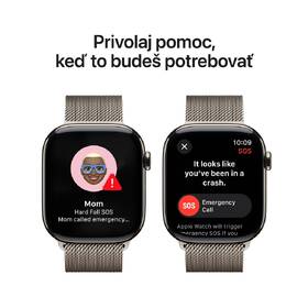 Inteligentné hodinky Apple GPS + Cellular 46mm prírodný titán - prírodný milánsky ťah - M/L 

 obrázok produktu 5 z 8