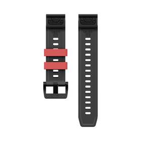 Remienok Cubenest Premium Silicone Garmin QuickFit Band 22mm čierny/červený

 obrázok produktu 1 z 5