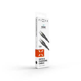 Kábel FIXED USB-C/USB-C s podporou PD, 100W, 1,2m čierny

 obrázok produktu 11 z 11