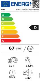 Umývačka riadu Beko BDFS15030W biela

 obrázok produktu 1 z 7