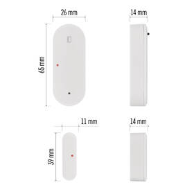Senzor EMOS GoSmart Bezdrôtový dverový senzor IP-2011Z, ZigBee biely

 obrázok produktu 10 z 15