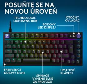 Klávesnica Logitech G316 X 75 - CZ/SK layout čierna

 obrázok produktu 8 z 19