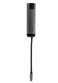 USB Hub Verbatim USB-C/2xUSB 3.0, HDMI, RJ45 sivý

 obrázok produktu 3 z 6