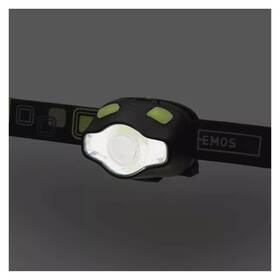 Čelovka EMOS P3536, COB LED + LED, 220 lm, 100 m, 3x AAA 

 obrázok produktu 7 z 10