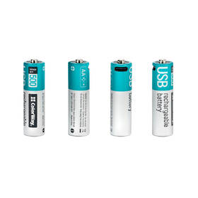 Batéria nabíjacia ColorWay AA 2200mAh, Li-Pol, USB-C, 1.5V, 6ks 

 obrázok produktu 2 z 3