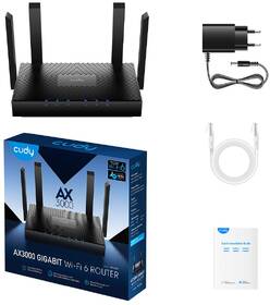 Router Cudy WR3000 AX3000 Wi-Fi 6 Mesh Gigabit čierny

 obrázok produktu 8 z 8