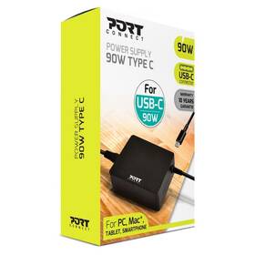 Sieťový adaptér PORT CONNECT 90W, USB-C plug čierny

 obrázok produktu 4 z 4