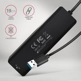USB Hub Axagon Travel USB-A, 2x USB-A + 2x USB-C čierny

 obrázok produktu 4 z 4