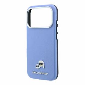 Kryt na mobil Karl Lagerfeld PU Grained Semi Wrap K&CH Heads Magsafe na Apple iPhone 18 Pro modrý

 obrázok produktu 1 z 6