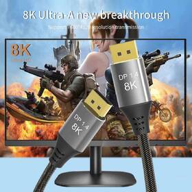 Kábel PremiumCord DisplayPort 1.4, 32,4 Gbit/s, 8K, 5 m čierny

 obrázok produktu 13 z 19