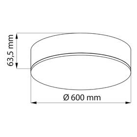 LED stropné svietidlo McLED Nova R 600 UGR, 60W, 3000K biele

 obrázok produktu 6 z 7