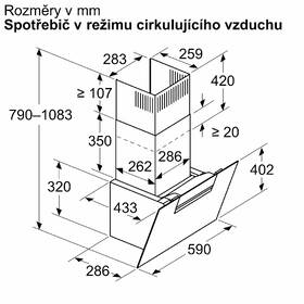 Odsávač pár Bosch DWK67FN60 čierny

 obrázok produktu 9 z 14