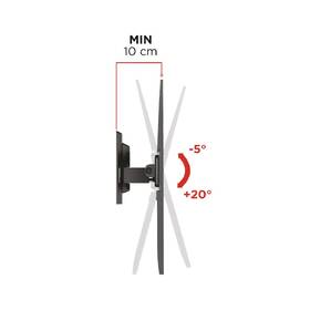 Držiak na TV Meliconi Flatstyle FTR400 CG, polohovateľný, pre uhlopriečky 40"-65", nosnosť 45 kg čierny

 obrázok produktu 7 z 10