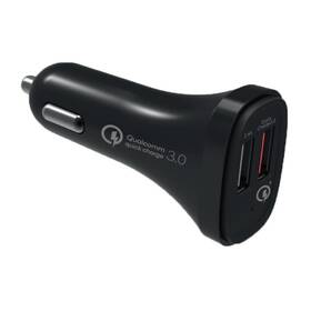 Adaptér do auta WG 2x USB (3,1A), QC 3.0 + Lightning kabel čierny

 obrázok produktu 1 z 1